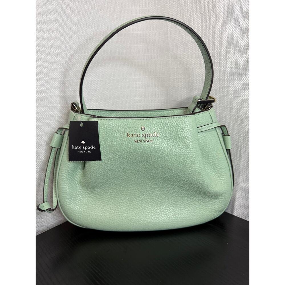 Kate Spade Mint Green Pebbled Leather Small Crossbody NWT